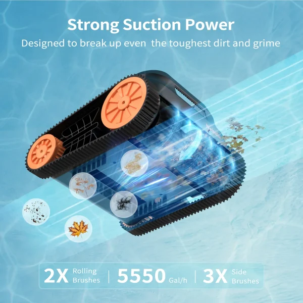 Coasteering Robotic Pool Cleaner  - Nebula - Image 8