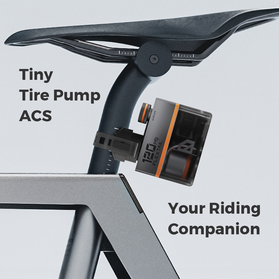 TINY TIRE PUMP ACS - 120PSI Mini Electric Pump with Cool Taillight - Image 3