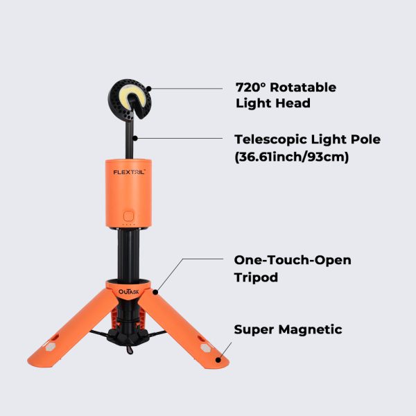 EVO LANTERN - FLEXTAIL x OuTask 2-in-1 Telescopic Lantern for Versatile Lighting - Image 5