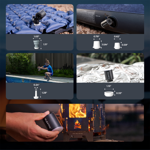 TINY PUMP X 2024 - 3-in-1 Rechargeable Mini Air Pump - Image 4