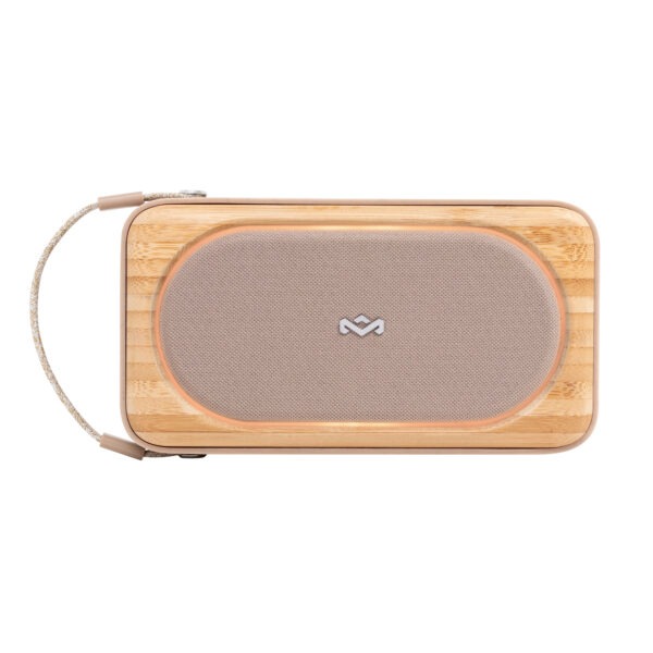 House of Marley Roots Solar Speaker - Portable Bluetooth, IP67 Water-Resistant, 14 Hr Playtime, Solar Charging, Quick Charge, Bottle Opener, Stereo Pair, Eco-Friendly Bamboo Design - Image 2