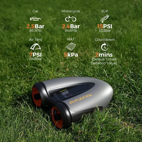 EVO SUP PUMP PRO -45PSI & 8000mAh Built-in Battery SUP & Tire Pump - Image 7