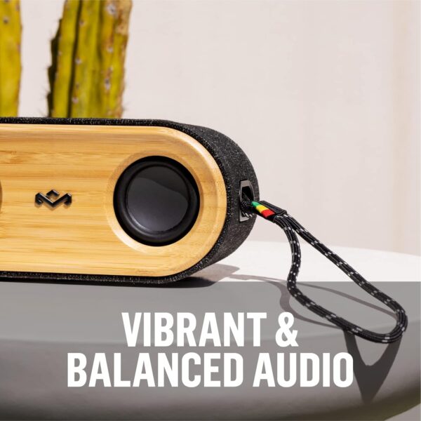 House of Marley Get Together 2 Mini: Portable Speaker with Wireless Bluetooth Connectivity, 15 Hours of Playtime and Sustainable Materials, Signature Black - Image 7